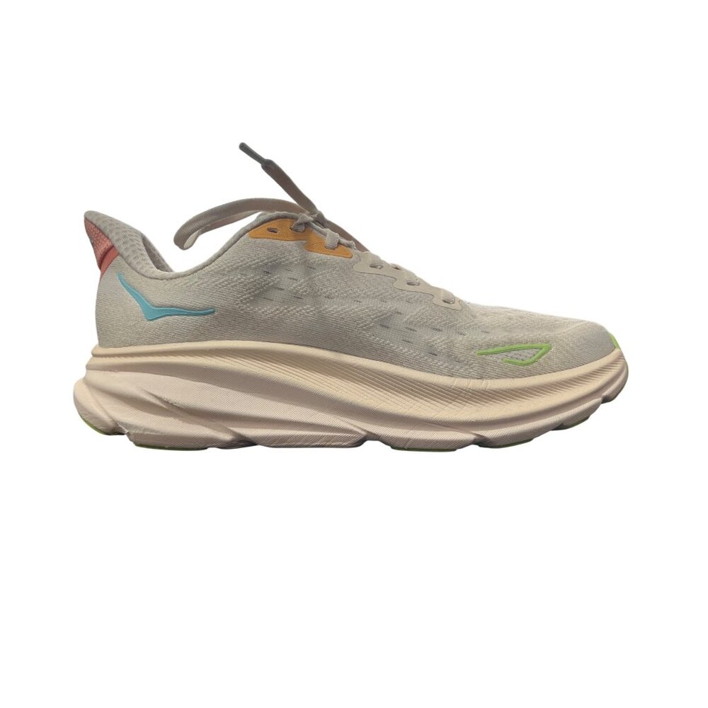 Hoka One One Clifton 9 Womens Running Shoes Vanilla Astral Sneakers Size 7.5 - Picture 6 of 11